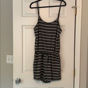 Striped romper with pockets!